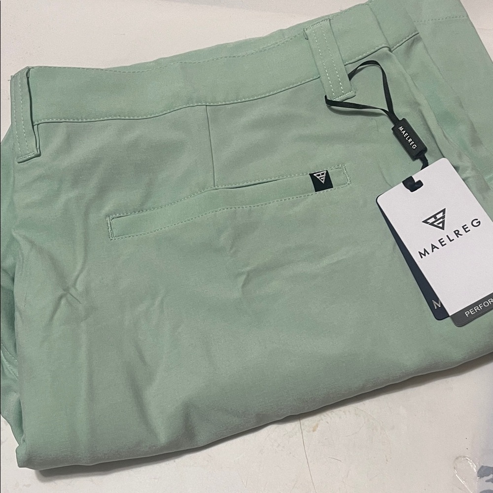 Maelreg Mint Green Golf Performance Shorts Sz 38 x7 Men